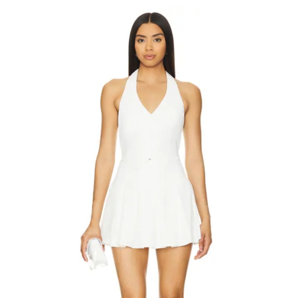 Payton Ivory Romper Amanda Uprichard Size M